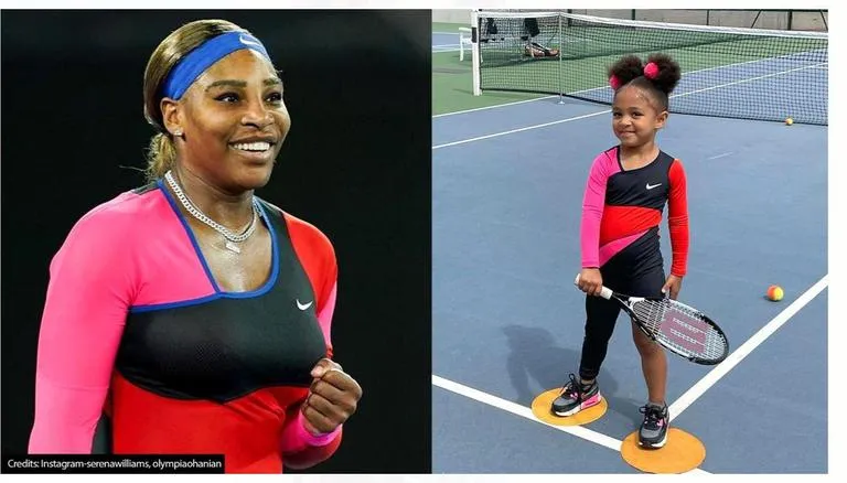 Serena Williams and daughter Olympia pose poolside in the cutest ...
