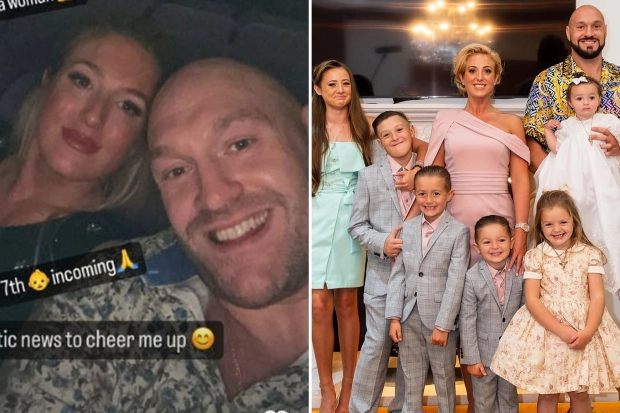 ROUND SEVEN Tyson Fury reveals wife Paris is pregnant with their ...