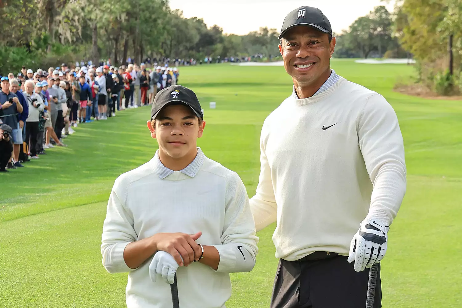 Tiger Woods and Son Charlie Were Total Twins at a Golf Tournament This ...
