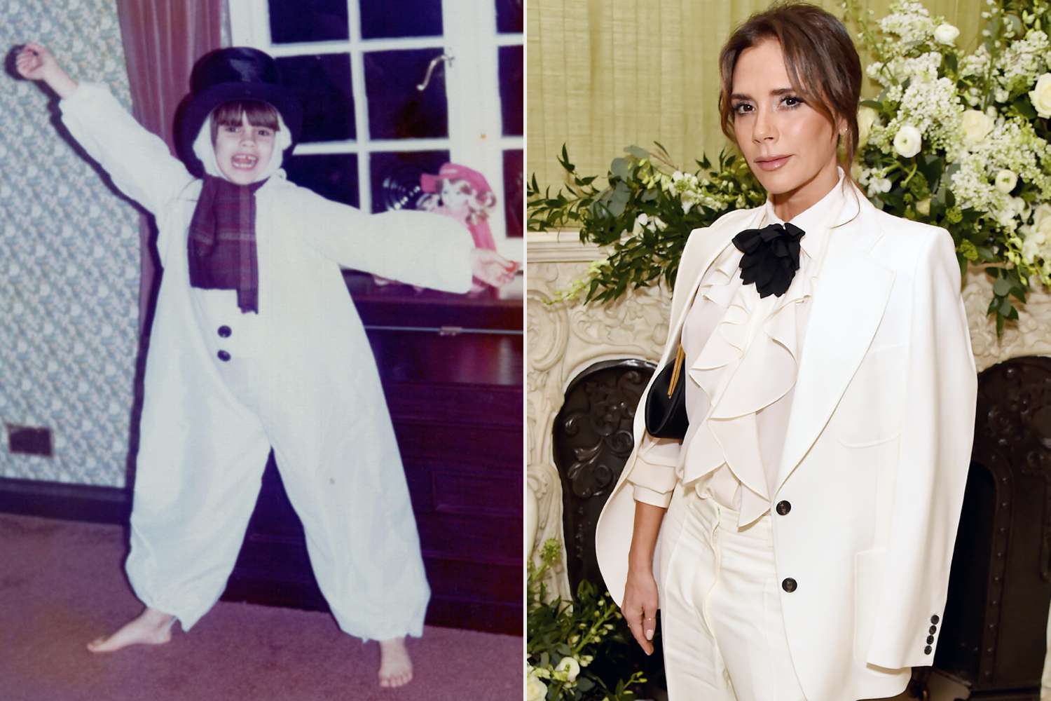 Victoria Beckham Posts Cute Childhood Photo of Her Dressed as a Snowman(00)
