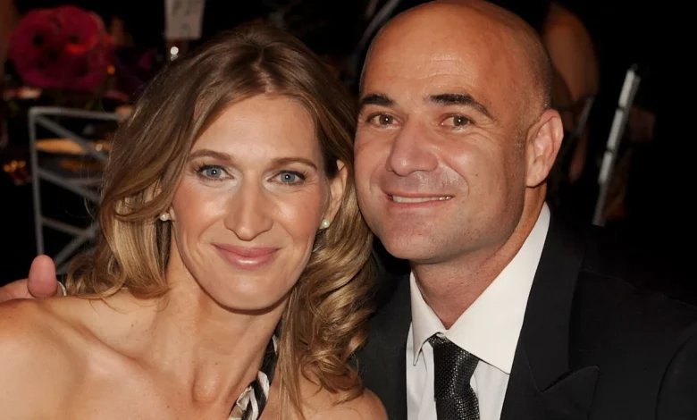 Andre Agassi’s wife Steffi Graf models unconventional golden wedding ...